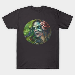 Rosed Skull Lady T-Shirt